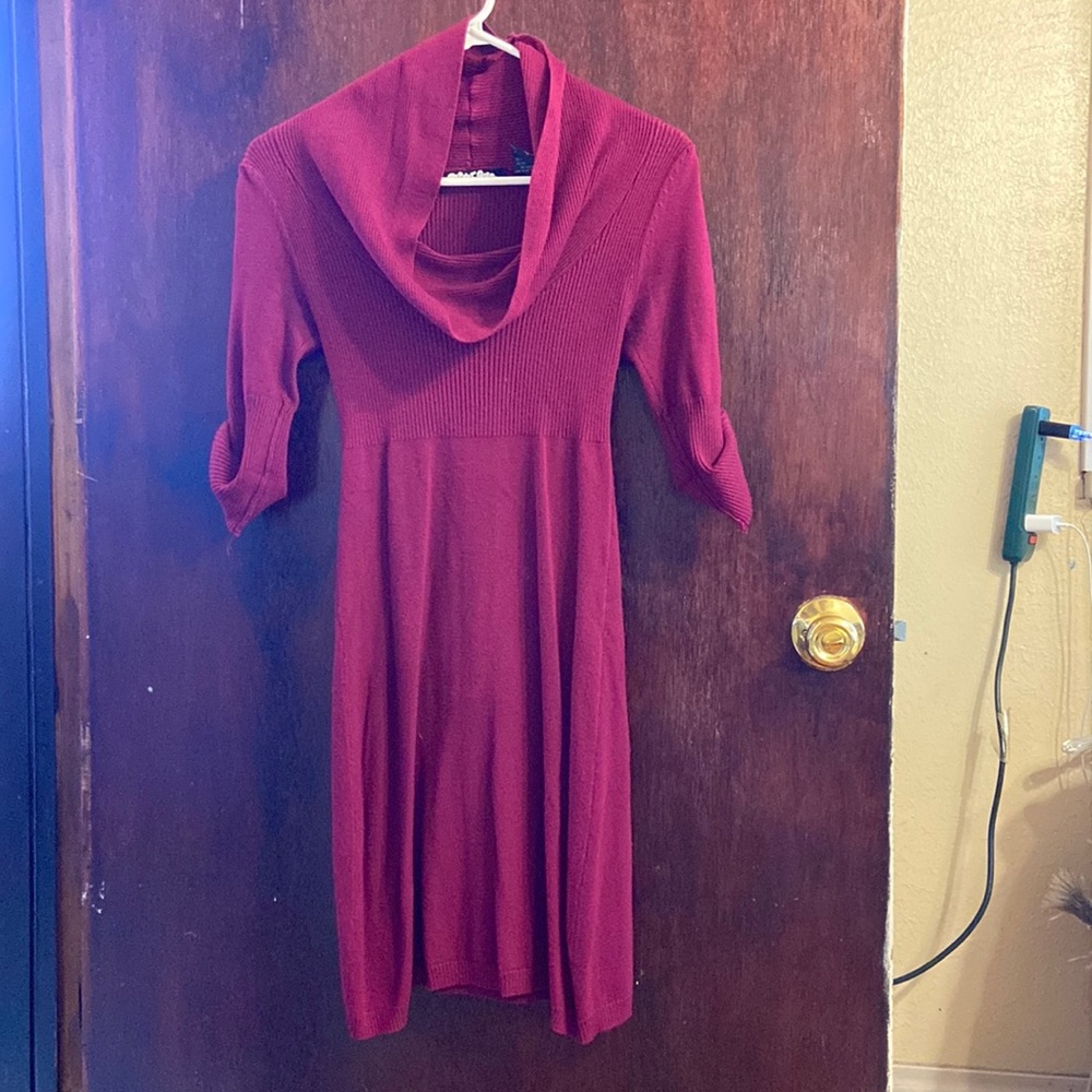 Woman’s dress purple maroon color